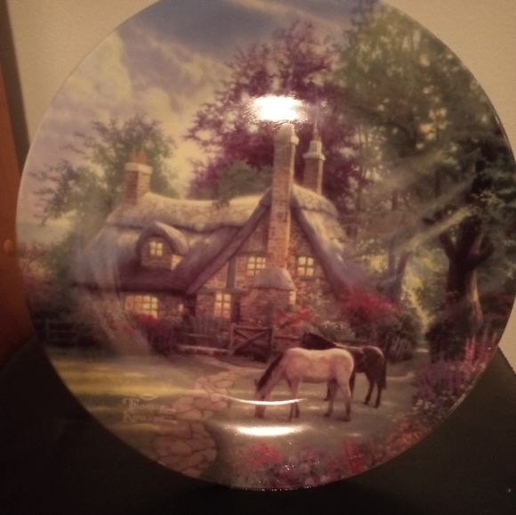 Thomas Kinkade plate. 'A Perfect Summer Day'